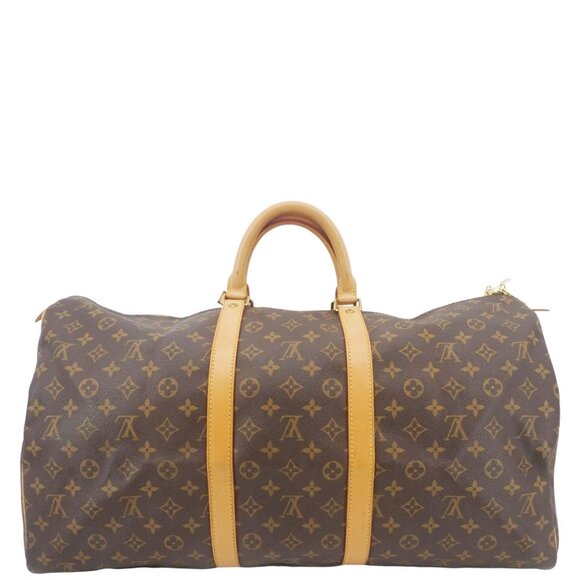 Louis Vuitton  Keepall 55 Monogram Canvas Boston Bag Brown - Picture 3 of 12